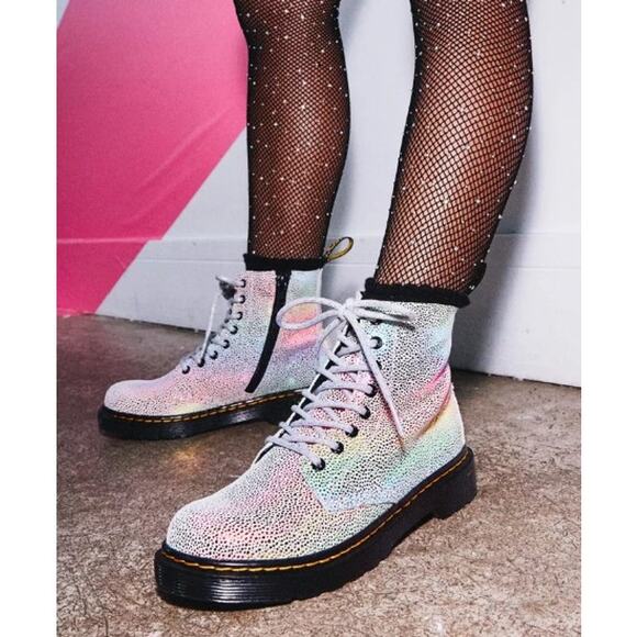 Dr. Martens Shoes - Dr. Martens 1460 Pascal Y Iridescent Lace Up Boots Size 5M/6L